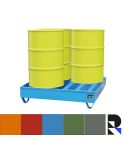 Vrijstaande lekbak voor stellingbreedte 3300 mm - met rooster - 1150 liter