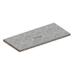 Meta Clip MS330-III Legbord 1300 x 400 - verzinkt