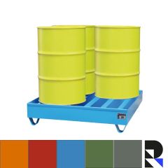 Vrijstaande lekbak voor stellingbreedte 2700 mm - met rooster - 338 liter